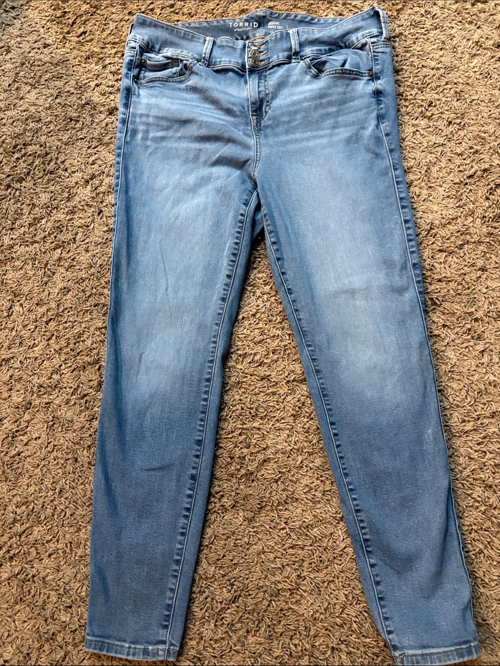 torrid Light Blue Skinny Jeans - Women's Stretch Denim